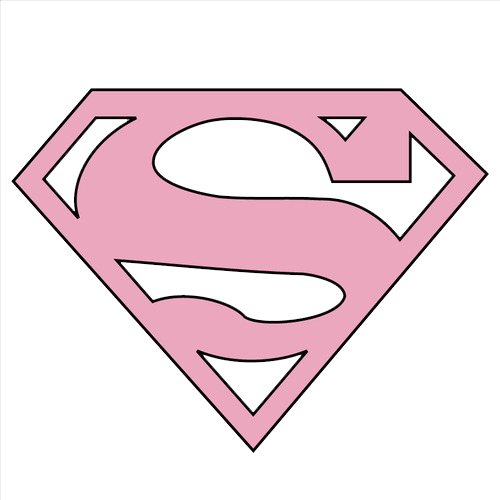 Pink SuperWoman logoi